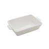 Refratario De Porcelana Lyor C/ Alça Basic Br 23,5x14,5x5Cm