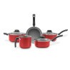 Conjunto Panelas Brinox 5 Peças Ruby-Vermelho 7131/401