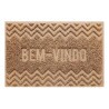 Capacho Kapazi Vinilico Zigzag 60X40Cm Bege 2507