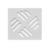 Grelha Astra Quadrada Alumínio 9,4X9,4Cm Gral10 