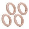 Conjunto 4 Anéis Lyor Para Guardanapo Tresse Bege Plástico