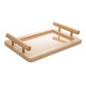Bandeja De Bambu Wolff C/ Alca E Fundo Em Trelica 30x20x5Cm