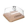 Queijeira Wolff Vidro C/ Base Em Bambu Basic 21x17x12Cm