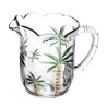 Cnj Wolff Jarra 6 Tçs Palm Hand Painting Cristal 1,3L/240Ml