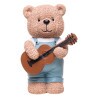 Figura Decorativa Wolff Ursinho C/ Violao Teddy Charm Resina 