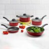 Conjunto Panelas Brinox 5 Peças Ruby-Vermelho 7131/401