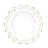 Sousplat Lyor Plástico Renda De Flores 33Cm 223323