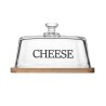 Queijeira Wolff Vidro C/ Base Em Bambu Basic 21x17x12Cm