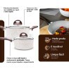 Jg De Panelas Brinox 6 Pçs Ceramic Life Smart Plus Vanilla
