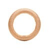 Conjunto 4 Anéis P/ Guardanapo Lyor Tresse Dourado Plástico