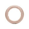Conjunto 4 Anéis Lyor Para Guardanapo Tresse Bege Plástico