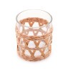 Conjunto De 4 Copos Wolff Whisky De Vidro C/ Sisal 320Ml