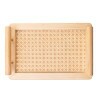 Bandeja De Bambu Wolff C/ Alca E Fundo Em Trelica 30x20x5Cm