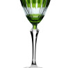 Taça Para Vinho Tinto Elizabeth Lapidada Verde 250Ml