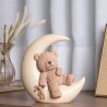 Figura Decorativa Wolff Ursinho Na Lua Teddy Charm Resina