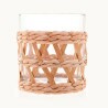 Conjunto De 4 Copos Wolff Whisky De Vidro C/ Sisal 320Ml