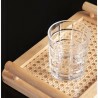 Bandeja De Bambu Wolff C/ Alca E Fundo Em Trelica 30x20x5Cm