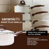 Jg De Panelas Brinox 6 Pçs Ceramic Life Smart Plus Vanilla