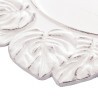 Sousplat De Plástico Lyor Patinado Garden Leaf Branco 35Cm