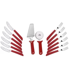 Kit para Pizza 14 Peças Vermelho Tramontina 25099722