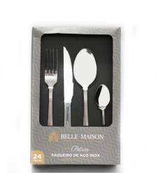 Kit Talheres Aço Inox Rbc com 24 Peças 101130T