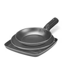 Conjunto 3pçs Grill, Panq e Frigideira Garlic grf 7000/307