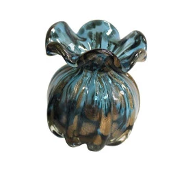 Murano Trouxinha em Vidro Azul Cobalto Lhermitage 24554