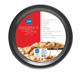 Assadeira para Pizza Yazi 30x1,5cm 13635 Yad108m