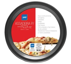 Assadeira para Pizza Yazi 35x1,5 cm 13637 Yad108g