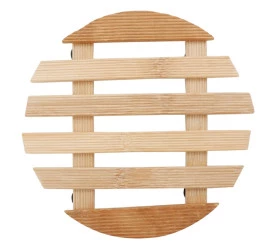 Descanso de Panela Bambu Redondo 17 cm Yazi 18587 Ybn07