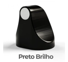 Trava Porta Magnético Comfort Door Preto Brilho 00053