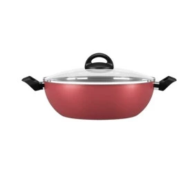 WOK BRINOX CHILLI COM TAMPA E ALÇA 4,1L CHERRY 7015/195