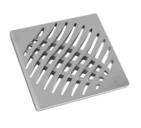 Grelha Tigre Quadrada Cromada 100mm 27505112