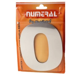 Algarismo 0 Numeral 125mm Espelhado 300-0