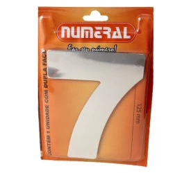Algarismo 7 Numeral 125mm Espelhado 300-7