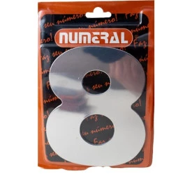 Algarismo 8 Numeral 125mm Espelhado 300-8