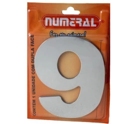 Algarismo 9 Numeral 125mm Espelhado 300-9