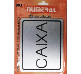 Placa de Sinalização Caixa Numeral 903