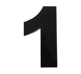 Algarismo Grande 1 Numeral 185mm Preto 685-1