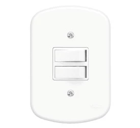 2 Interruptores Fame Simples 10A/250V Blanc 0627