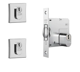 Kit Stam 1005 Roseta Quadrada Externa Cromada (Par) 