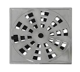 Grelha Astra RotatIva Quadrada Cromada GRB16
