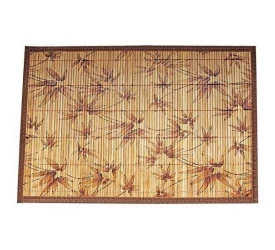Lugar Americano Bambu Cru Floral 30x45cm Mimo Style JA10205