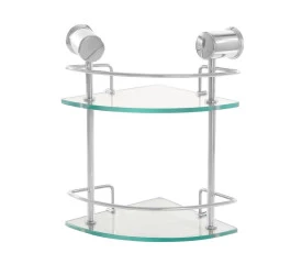 Porta Shampoo de Canto Florence Duplo 6mm Transparente