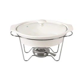 RECHAUD FULLFIT PORCELANA OVAL C/QUEIMADOR 38CM 21156