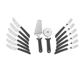 Kit para Pizza 14 Peças Preto Tramontina 25099022