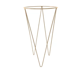 Suporte p/Vaso Burguina Pequeno Dourado Ø30x56 57400111