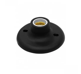 PLAFON TASCHIBRA E-27 PORCELANA PRETO