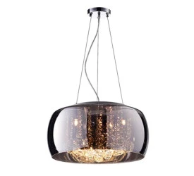 PENDENTE/PLAFON BELLA SOHO PD002CR BIVOLT CRISTAL TRANSPARENTE