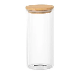 PORTA MANTIMENTO FULL FIT REDONDO BOROSSILICATO 1,4L 25736 C/ TAMPA DE BAMBU